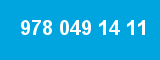 978 049 14 11 978 049 14 11